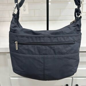 Travelon Anti-Theft Classic Messenger Bag Charcoal 1114 RFID